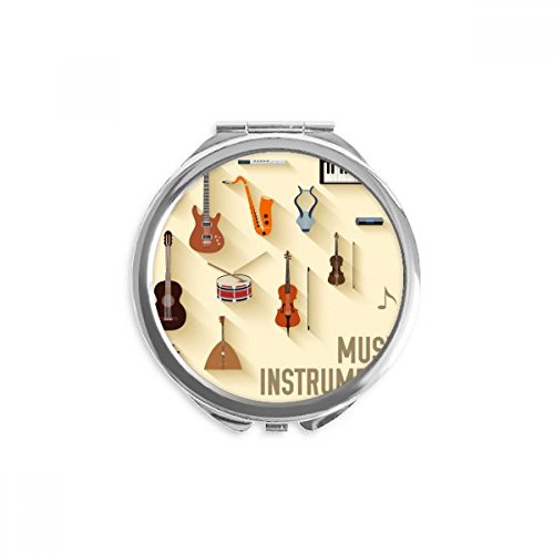 Miroir de maquillage instruments de musique pour corriger son teint discrètement partout