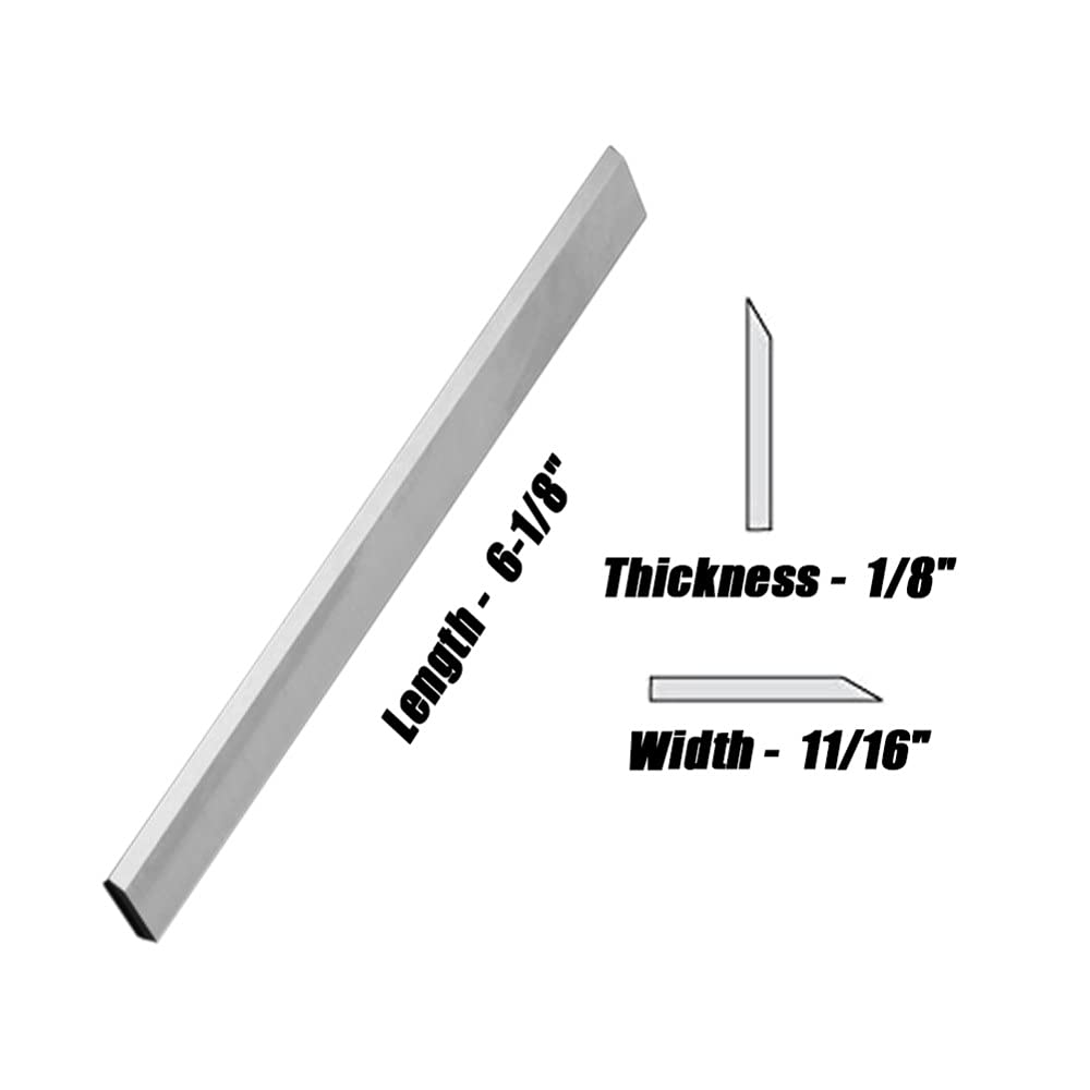 155x17x3mm Cuchillas de ensamblaje de repuesto para C6 06 Cuchilla de cepillado de madera para carpintería Juego de 3, como se muestra