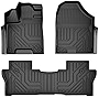 Mixsuper Custom Fit Floor Mats for 2019-2023 Honda Passport All Weather Floor Liners Durable 1st and 2nd Row Set Black