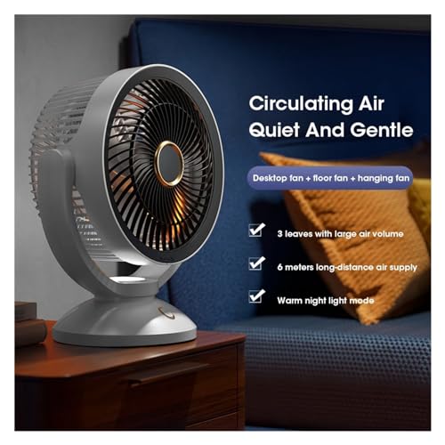 Ventilateur USB de table mural Feng Shui à rotation 360° - 7