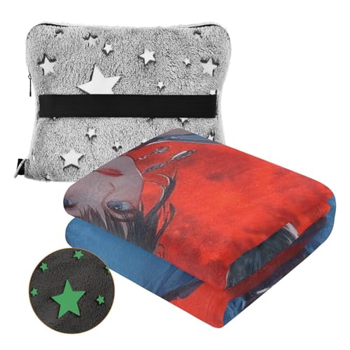 Manta para sofá transpirable diseño de anime y decoración para cama 4
