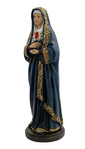 Virgen de Los Dolores Mater Dolorosa Estatua Religiosa 12 pulg miniatura 2