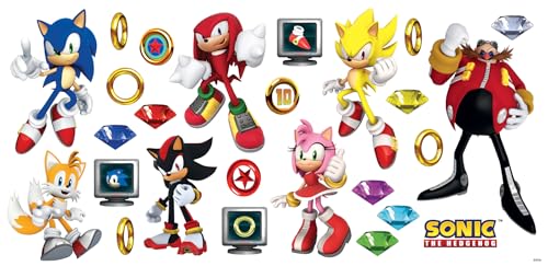 RoomMates Sonic The Hedgehog Characters Wall Decals RMK5584SCS