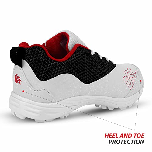 Image of DSC Rigor X Men's Cricket Shoes | Lightweight & Durable Cricket Footwear | Anti-Slip Sole for Better Grip | Comfortable Sports Shoes for Training & Matches |