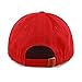 The Hat Depot Baseball Dad Hat Women Men Blank Washed Low Profile Cotton and Denim UPF 50+ Running Golf Cap Hat(Red)