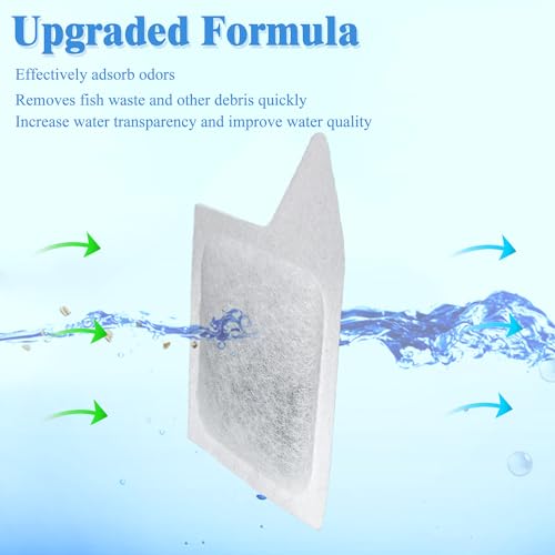 Image of NEWKE 10Pcs XS Filter Cartridges for Tetra Whisper Extra Small Tanks Filter | Extra Small Activated Carbon Replacement Cartridge for Aquarium Kits up to 3 Gallons, Natural Coconut Shell Activated Carbon