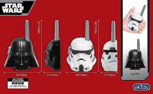 Image of eKids Star Wars Walkie Talkies for Kids, Static Free Indoor and Outdoor Toys for Kids (Star Wars)