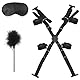 BDSMLOVE BDSM Set,Bondageset extrem Sex,Bondageset Fessel Set mit Handschellen,Augenbinde,Federkitzler Sexspielzeug,Bondage Set für Tür,BDSMs Spielzeug hart SM Sexspielzeug extreme Paare (7 Set)
