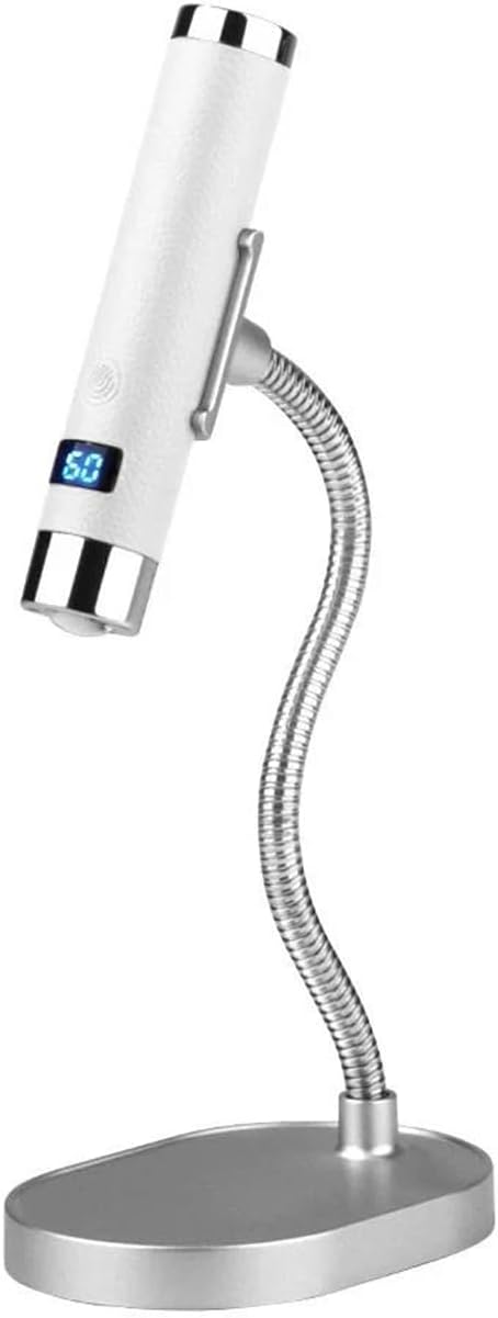 Mini UV LED Nail Curing Lamp Smart Sensor Rechargeable Cordless Design Desktop Handheld (Gel Curing) Professional Nail Salon Tool,White