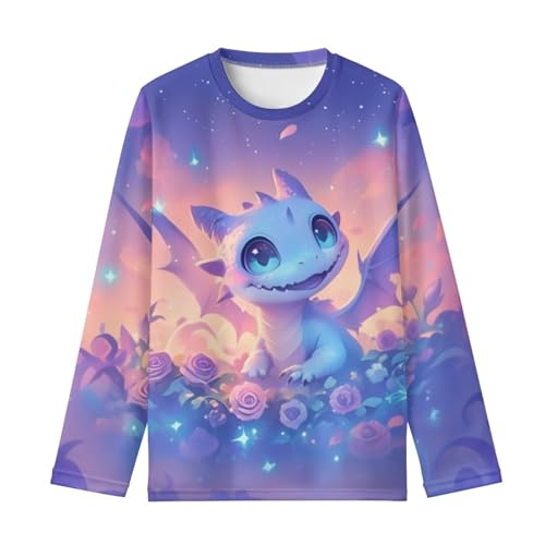 Girls Casual Long Sleeve T Shirts Kids Loose Soft Tunic Tops, Tees Blouses Size 3-16 Years