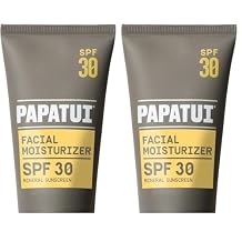 PAPATUI by Dwayne Johnson Hydrating Mens Face Moisturizer with SPF 30 | Unscented | Broad Spectrum Sun Protection | Lightweight Hydration | 2.5 fl oz Pack of 2