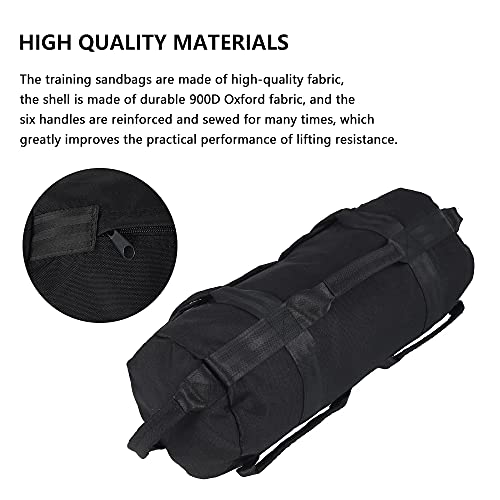 Saco de arena de peso ajustable para entrenamiento de fuerza y entrenamientos funcionales de fitness