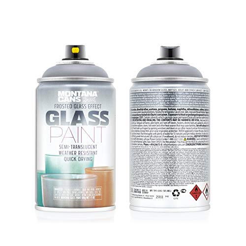 Montana Cans Montana EFFECT Glass Spray Paint, FROSTED MATT BLACK
