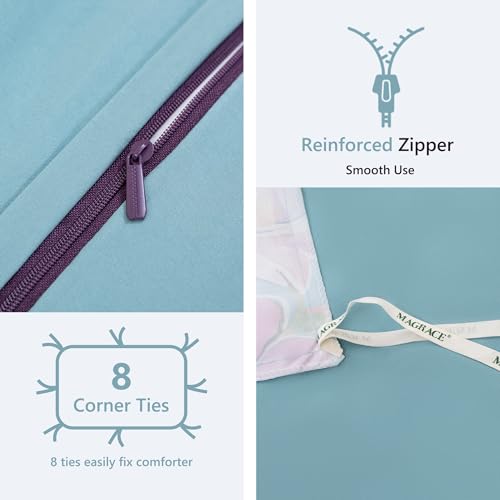 50% Off MAGRACE King Size Floral Duvet Cover Set with Pillow Shams - Image 6