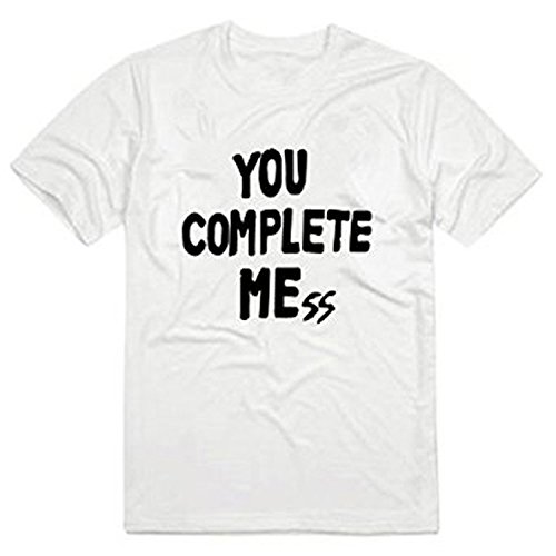 Nuovo Unisex You Complete Me Mess T Shirt, 5SOS 5