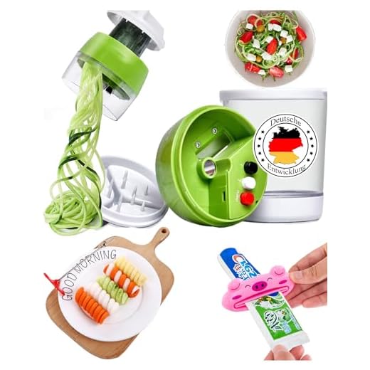 cortador de verdura en espiral patatas espiralizador verduras espaguetis calabacin maquina manual para hacer rallador espagueti con contenedor