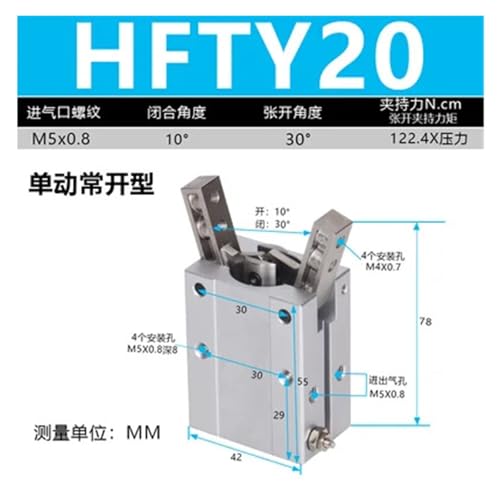Support HFTY20 pour cylindre pneumatique de machine de masque - 3
