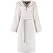 Produktbild Cawö Home Bademantel Damen Kapuze Two-Tone 6432 Platin - 76 L