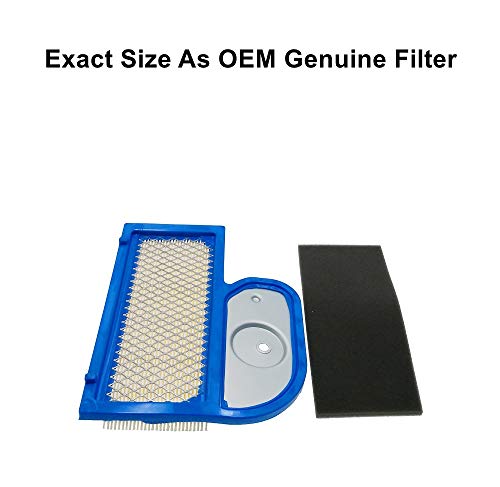 MOWFILL 2 Pack 11013-7002 Air Filter With 11013-7001 Pre Filter Replace for Kawasaki 11013-7006 E7195-11210 John Deere M137556 Cub Cadet 490-200-0004 Fits FH451V FH500V FH531V FH541V FH580V FH680D
