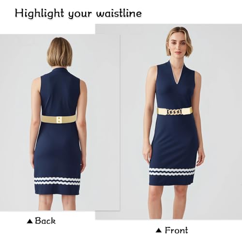 Wide Elastic Belts Stretchy Cinch Waist Belt for Women Dresses3