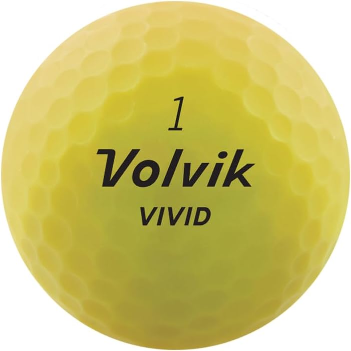 New Volvik Vivid Multi-Performance and 3-Piece Construction Unique Bright Matte Color Finish Golf Ball. 1 Dozen (Assorted) with 5 Ball Marker and 1 Magnet Hat Clip