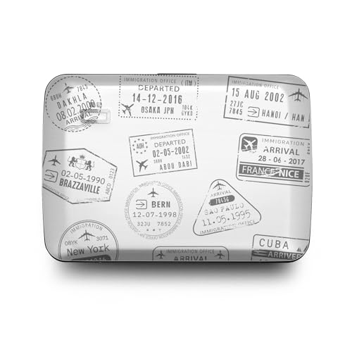 Image of OGON -DESIGNS- Aluminum Card Holder Wallet, RFID Protection. Model : OSLO | Durable & secure metal clasp. One-hand opening with instant card access. Holds up to 10 cards & bills.
