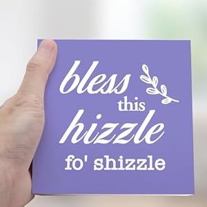 Purple Bless This Hizzle for Shizzle Sign Wooden Block,Funny Humor Home Decor for Shelves,Farmhouse Home Desk Decor,House Warming Gift for Friends Purple Bless This Hizzle for Shizzle Sign Wooden BlockFunny Humor Home Decor for ShelvesFarmhouse Home Desk DecorHouse Warming Gift for Friends