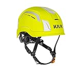 KASK Schutzhelm ZENITH X Air Hi-Viz, belüfteter fluoreszierender Bauhelm, Kletterhelm, Arbeitshelm, Drehrad, EN397, EN50365, EN12492, Farbe:gelb fluo