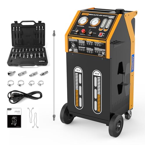 AUTOOL Automatic Transmission Fluid Exchanger Automatic Transmission Flush Machine for Automotive Oil Filling System Transmission Oil Exchange Machine 2 Tanks ATF702