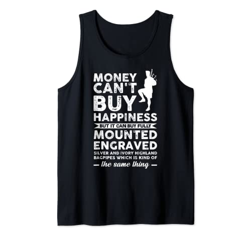 Geld kann kein Glück kaufen Dudelsack Dudelsack Tank Top
