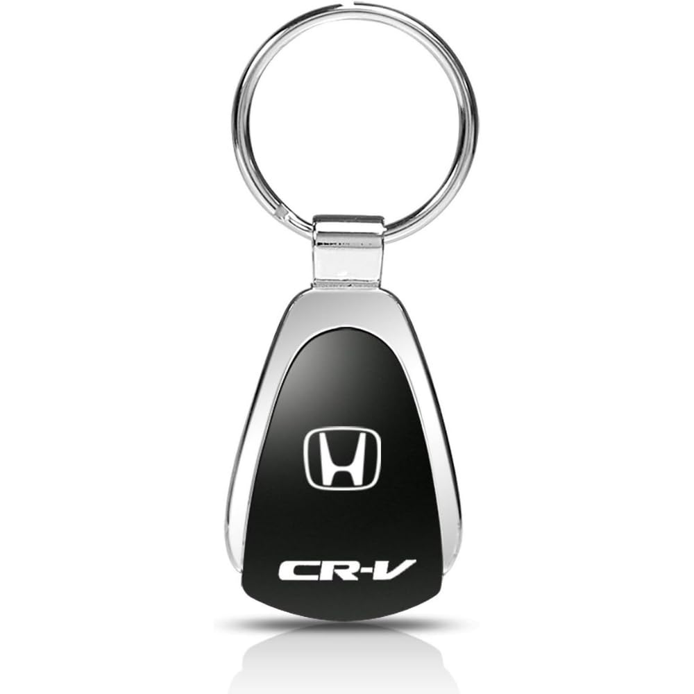 AU-TOMOTIVE GOLDINC. Officially Licensed Black Teardrop Key Chain for Honda CR-V