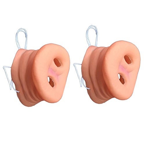 Luoem – 2 peças, simulação, nariz de porco com elástico, fantasia de animal