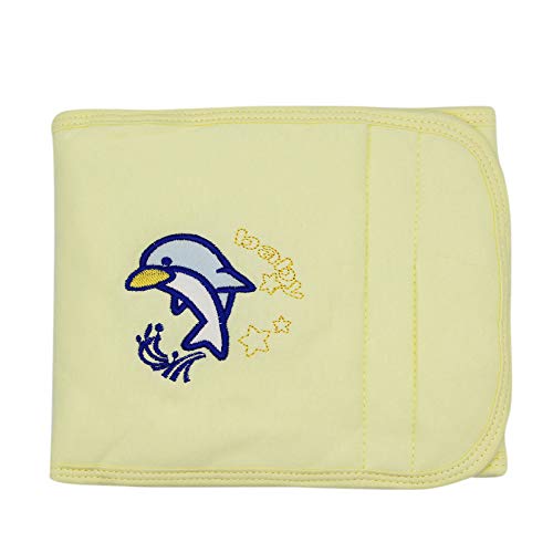 Image of Infant Newborn Cotton Baby Belly Band,Warmer, Waistband, Umbilical Cord Band for Home Outdoor, Thickened, Dolphin