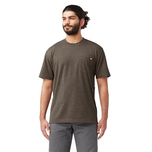 Dickies Men's Short Sleeve Heavyweight Heathered Crew Neck tee