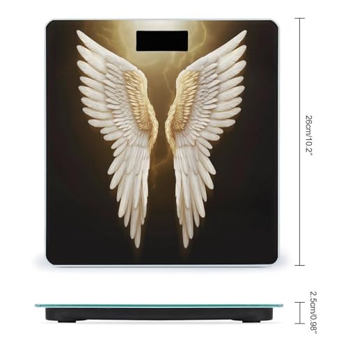 Báscula digital de baño Angel Wing con vidrio templado miniatura 2