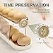 0510SKER egg holder for fridge-Auto Rolling Fridge Egg Organizer,egg dispenser for refrigerator,Egg preservation rack,Egg Storage Rack for Kitchen,egg container refrigerator (maize-yellow, 2pcs)