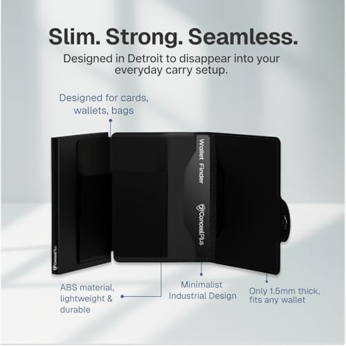 Image of Conceal Plus Wallet Finder - Slim Wallet Tracker Card for Apple Find My App | This slim Conceal Plus wallet tracker slides into a card slot, keeping the wallet traceable on the Find My app automatically.