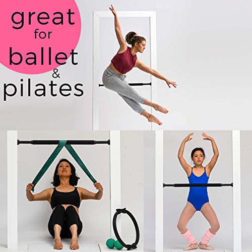 lb2designs Portable Ballet Barre for Home - Lightweight Dance Bars for Workout - Easy to Adjust Height with Safety Locking System