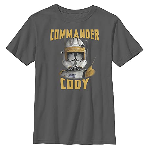 T-Shirt Star Wars Cody pour garçons en coton anthracite confortable