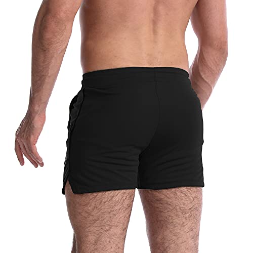 EVERWORTH Men's 5 Inch Inseam Workout Shorts Athletic Gym Shorts Bodybuilding Short Shorts Casual Running Shorts3