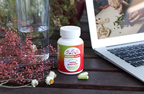 Eclectic Institute Raw Freeze-Dried Non-Gmo Nettle Quercetin Capsules | Sinus, Nasal, Immune Support | 90 Ct #TOP6