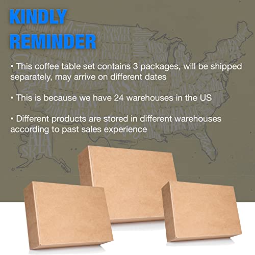 Oduse-Daily Glass Coffee Table Set Of 3 Piece, Glass Coffee Table And End Table Sets, Living Room Table Set Of 3 Pcs, Black Metal Legs, Clear Tempered Glass #TOP5