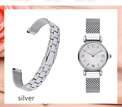 watch strap, stainless steel strap solid metal 10mm suitable for small girl4