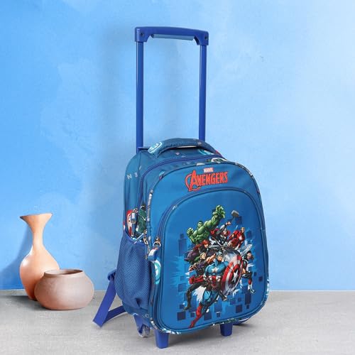 Image of NOVEX Original Kids School Bag with 2 Wheels & Trolley Handle For Easy Travel