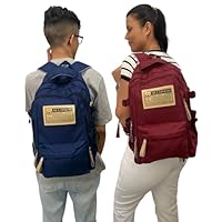 Mochila Grande Impermeável Masculina Feminina Trabalho Escola Notebook Reforçada Resistente Viagem e Passeio Com Bolso Secreto Cores Preta Azul Bege Vinho (Bordô)