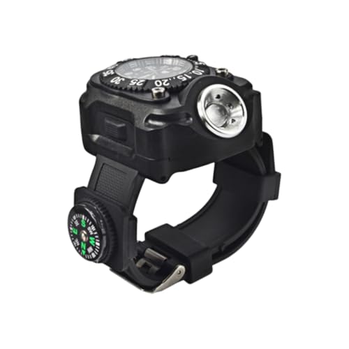 DOITOOL Montres Bracelet Montre D'exercice Montre-bracelet Torche Led Lumière De Montre Extérieure Regarder La Lumière Avec Boussole Payant Course De Nuit Lampe De Poche