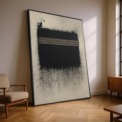 Tableau minimaliste sur toile calligraphie arabe décoration murale