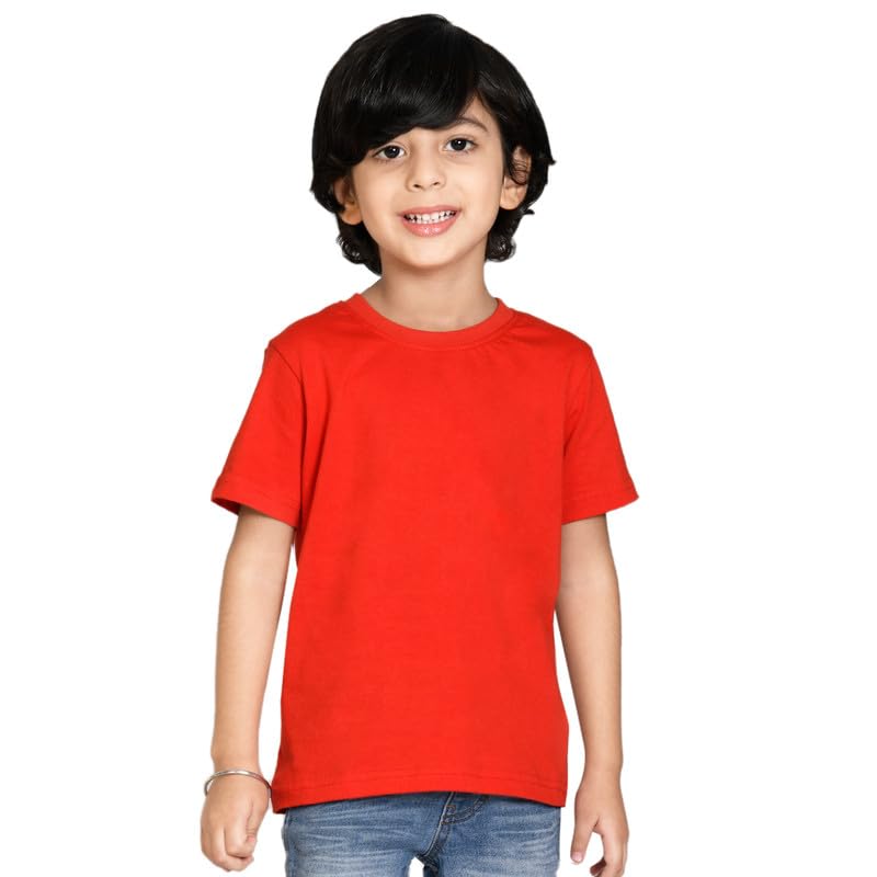 Nusyl Boy's Solid Regular Fit T-Shirt-picture-15