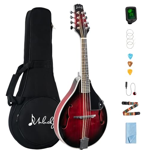 Mandoline instrument de musique folk style A kit complet cadeau débutant rouge