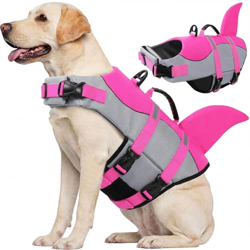 CITÉTOILE Hund Schwimmweste Hai für Kleine Mittlere und Große Hunde